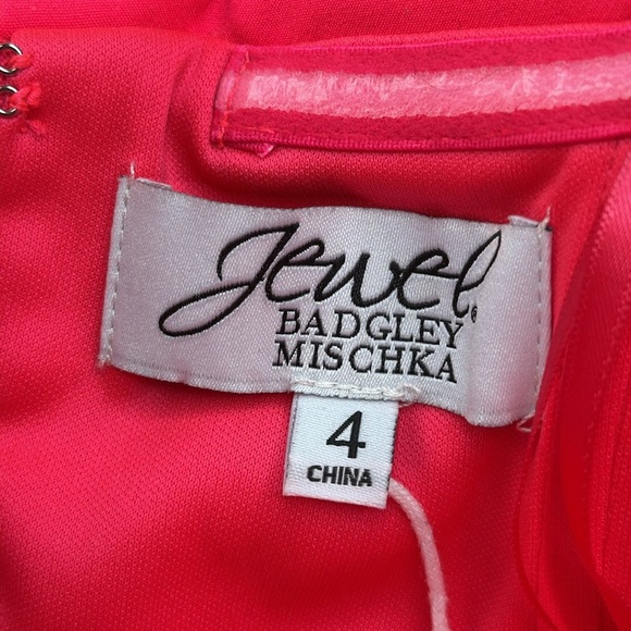 BADGLEY MISCHKA JEWEL | Merry Strapless Tux Dress with Tulip Hem, Size 4, NWT - Picture 7 of 13